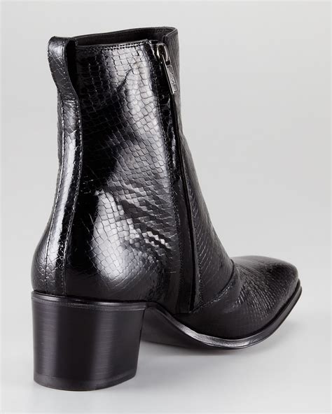 python boots ysl|saint laurent python boots men's.